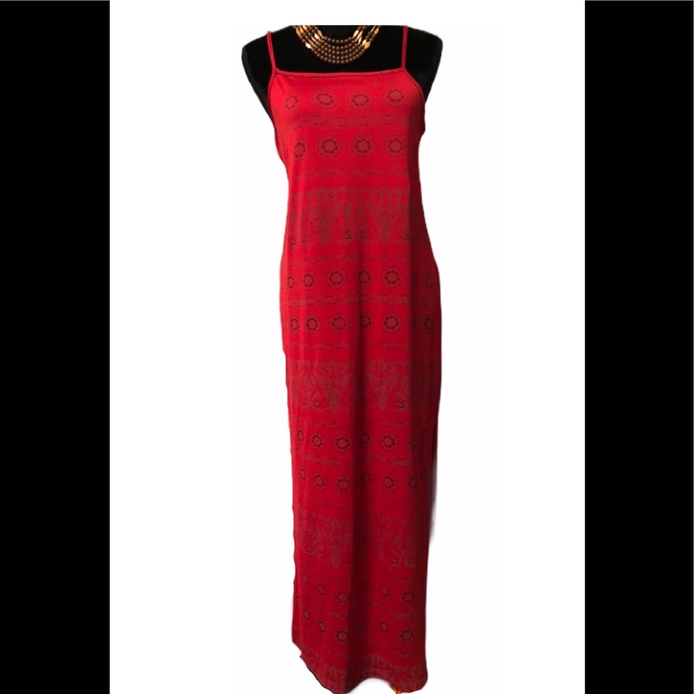 🔥Vintage RED MAXI Dress🌹 Used Condition 🌹Size M